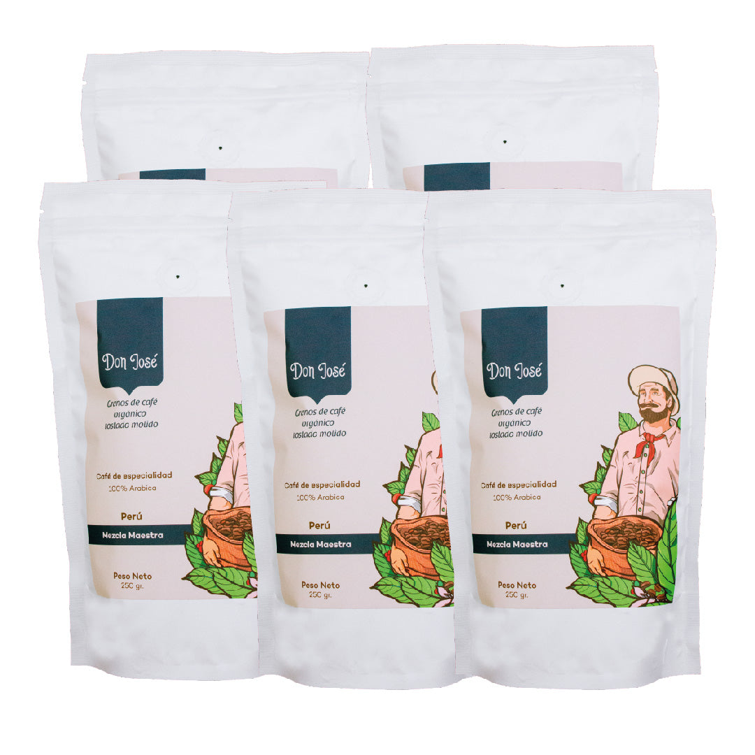 Pack 5 Joyas del Café (5 cafés tostado molido 250gr)